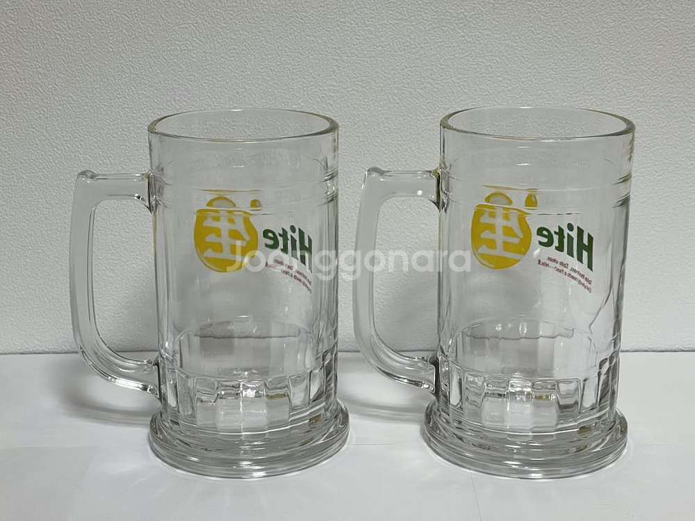 하이트 맥주잔 500--1