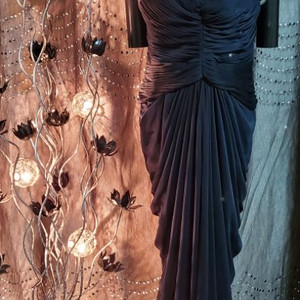 (웨딩)이브닝드레스-44 반품42 총장144(곤색