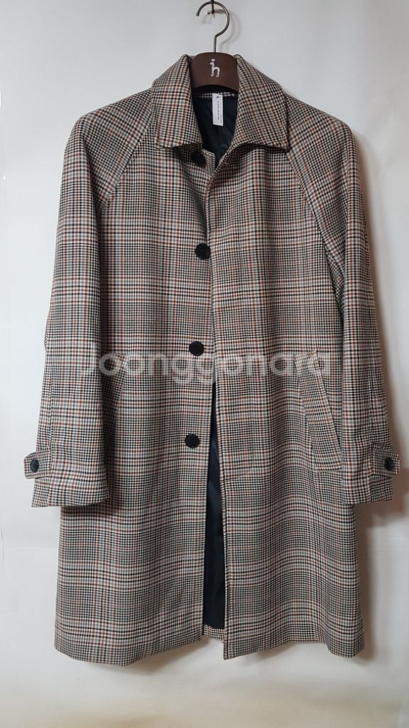 H&M 글렌체크 트렌치코트 새상품 100--1