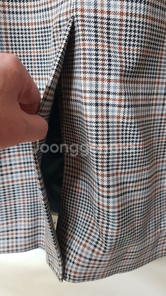 H&M 글렌체크 트렌치코트 새상품 100--5