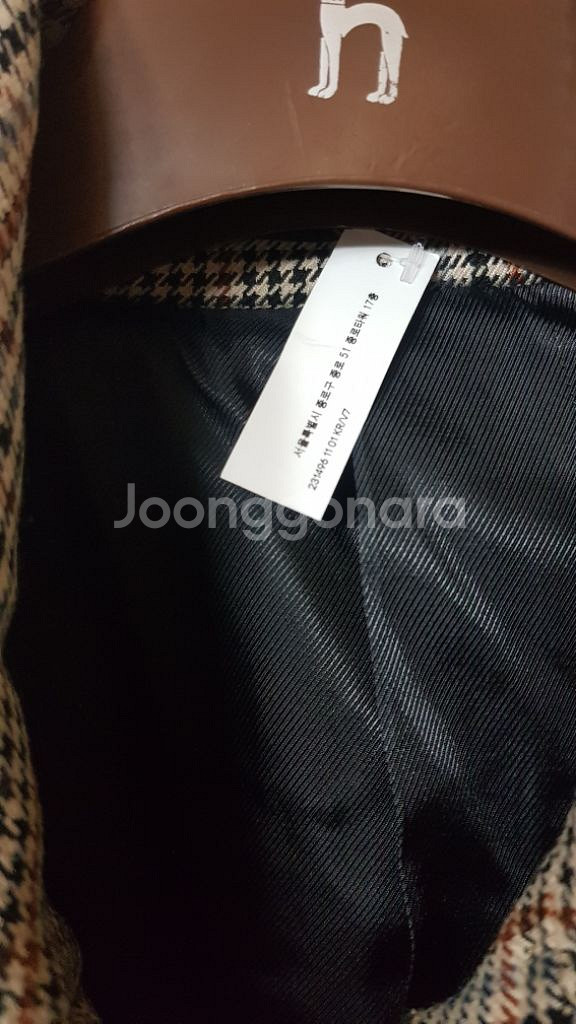 H&M 글렌체크 트렌치코트 새상품 100--9