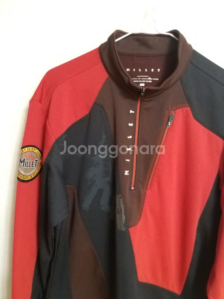 남성 밀레 기모 겨울 등산티셔츠 (스판100)--2