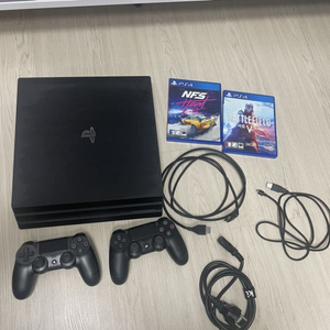 ps4프로 1tb+컨트롤러2개+cd2개