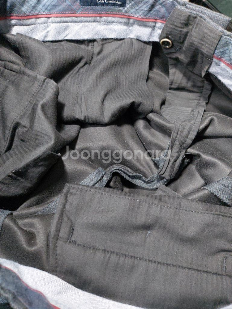 100(38-40) 클럽캠브리지 모직 슬랙스 바지--7