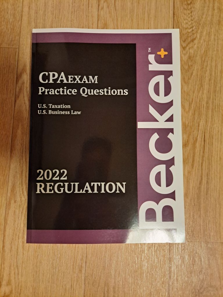 AICPA BECKER 2022 REGULATION 학습/참고서 중고나라