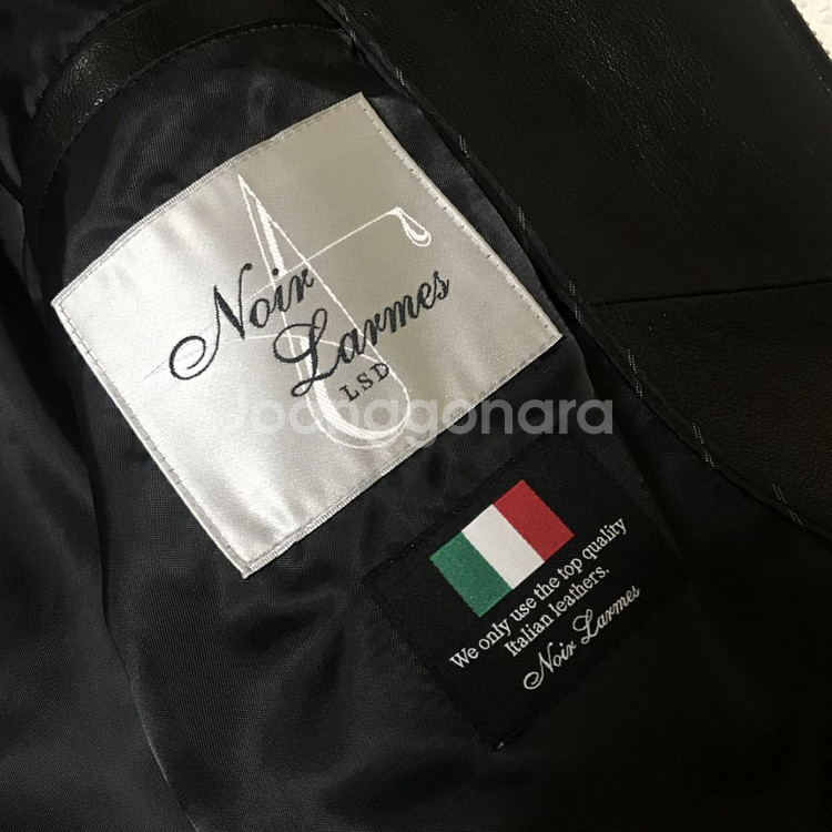 [44] 느와르라르메스 양가죽 라이더 자켓--2