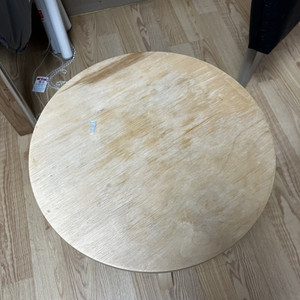 원목 원형 테이블