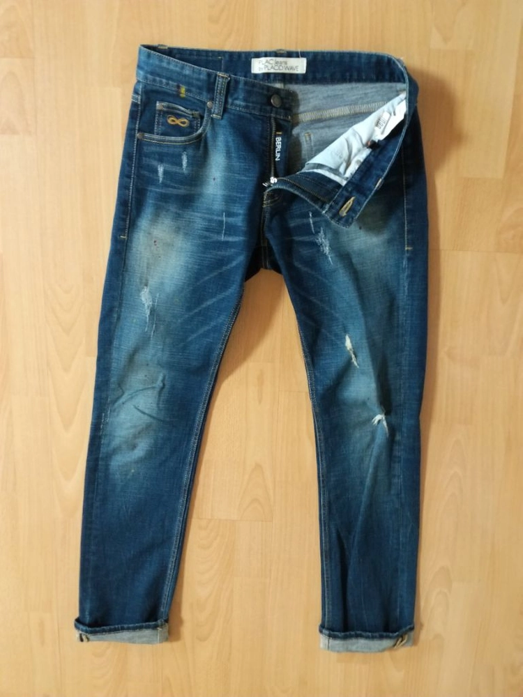 플랙진 슬림핏 데님 일자청바지 (스판30) 이미지