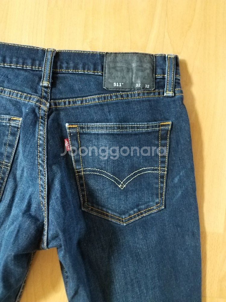 남성 리바이스 511 슬림핏 데님 일자청바지 (스판31--3