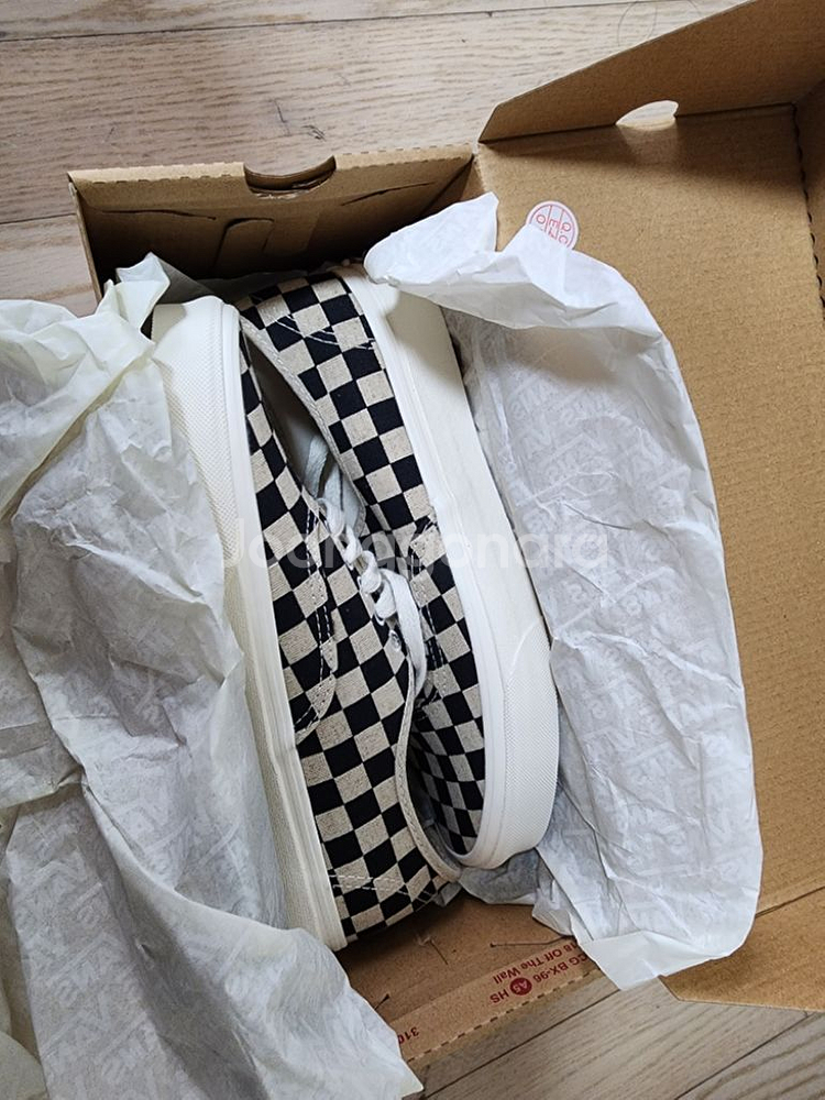 반스 체커보드 어센틱,남여공용,반스(255),새상품--1