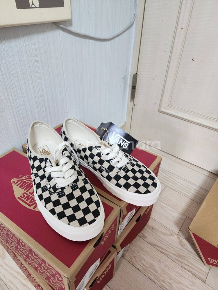 반스 체커보드 어센틱,남여공용,반스(255),새상품--8