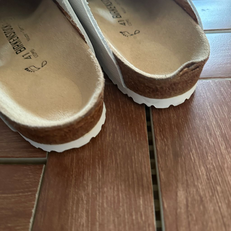 버켄스탁 보스턴 화이트 레더 41 260-265--4