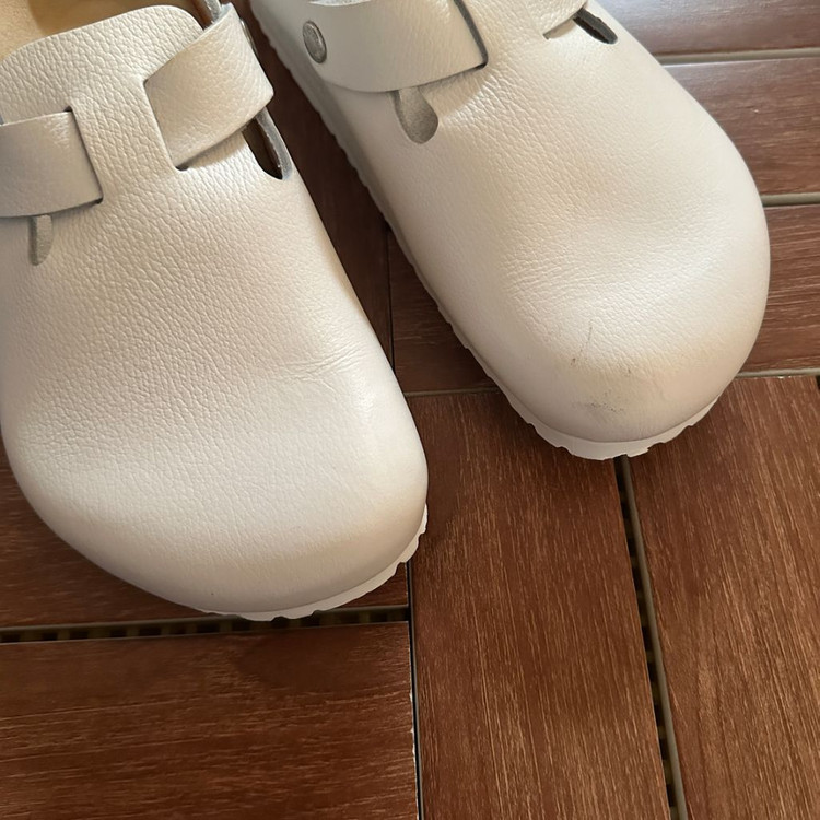 버켄스탁 보스턴 화이트 레더 41 260-265--5