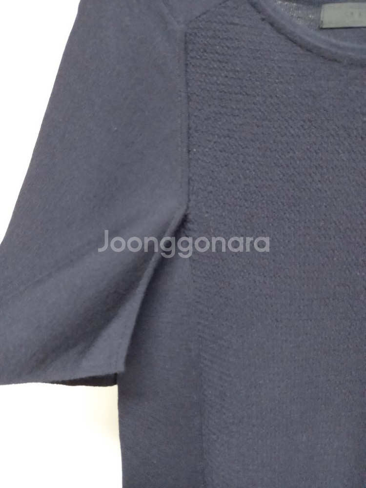 새 마인 MINE 네이비 케이프형 니트블라우스 F--4