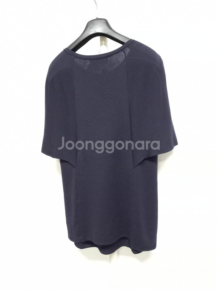 새 마인 MINE 네이비 케이프형 니트블라우스 F--3