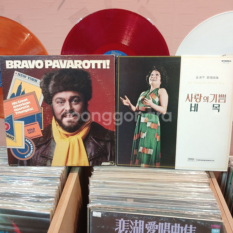 파바로티 (더블) 김청자 LP 일괄 할인가격 (택포)--0