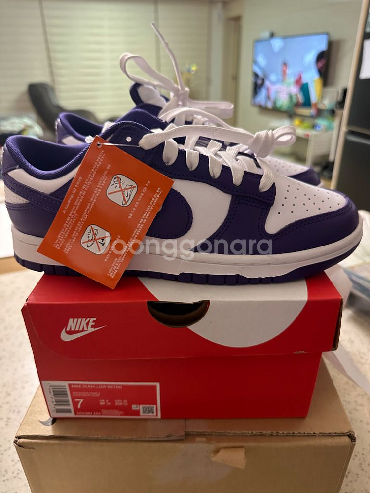 나이키 덩크로우 레트로 코트 퍼플 250--0