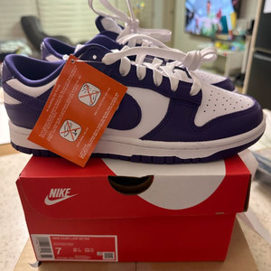 나이키 덩크로우 레트로 코트 퍼플 250