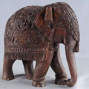 앤틱 목조 가네샤(코끼리) 조각상