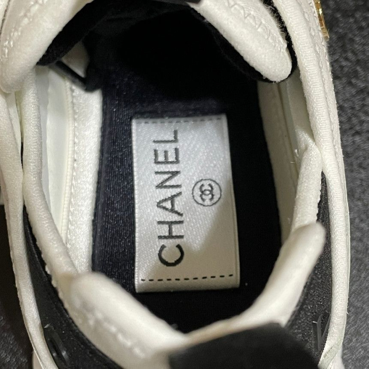 샤넬 믹스드 파이버 아이보리운동화(36.5:235mm)--6