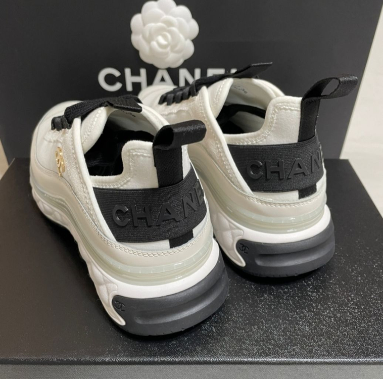 샤넬 믹스드 파이버 아이보리운동화(36.5:235mm)--3