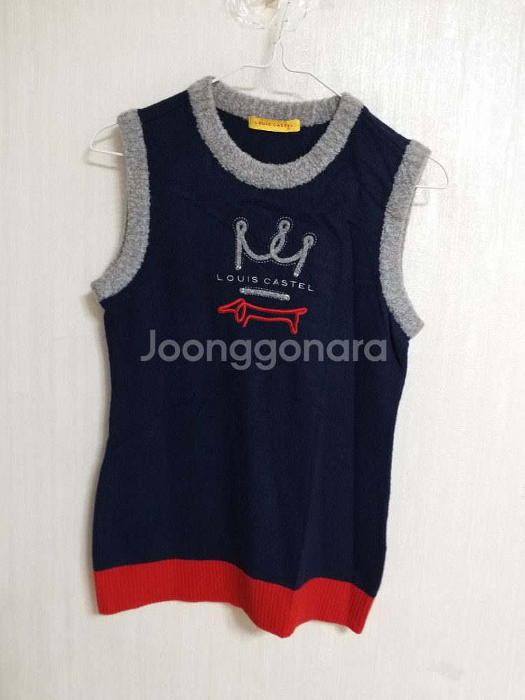 여성 루이까스텔 골프 울 니트조끼 (90)--4