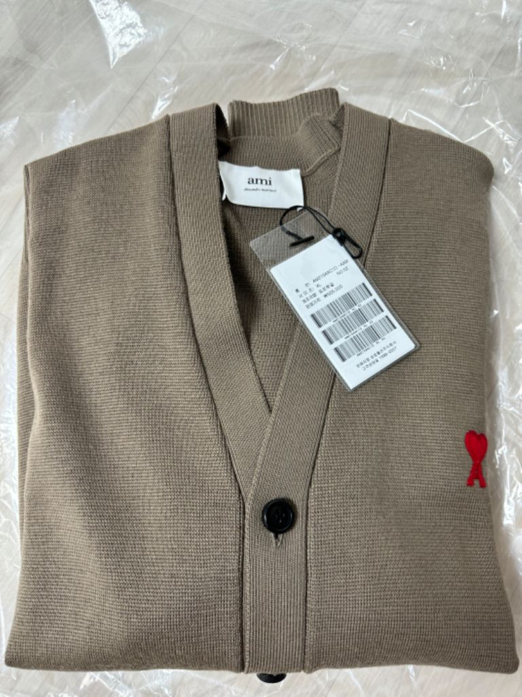 22SS 아미 스몰 하트 로고 울 가디건 토프 이미지