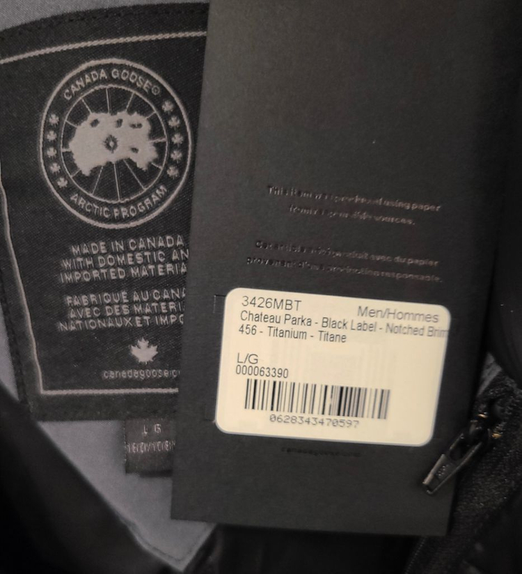 캐나다구스/샤토/블랙라벨/최신판/M,L--2