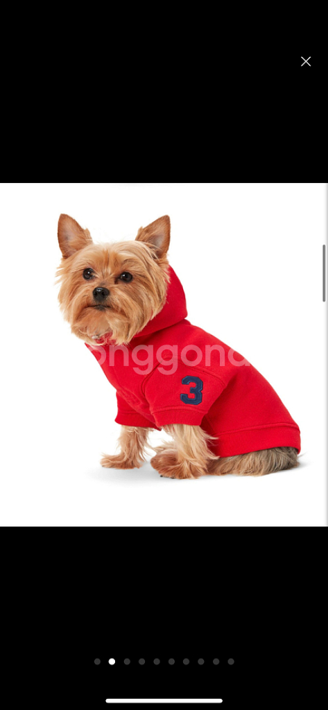 폴로펫정품 기모후드 강아지옷L사이즈 새상품 택배무료--1
