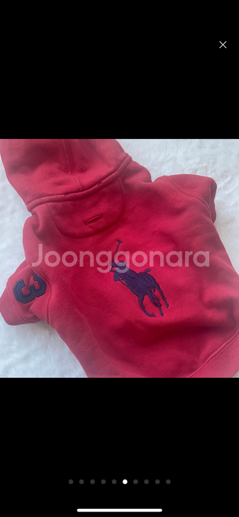 폴로펫정품 기모후드 강아지옷L사이즈 새상품 택배무료--5