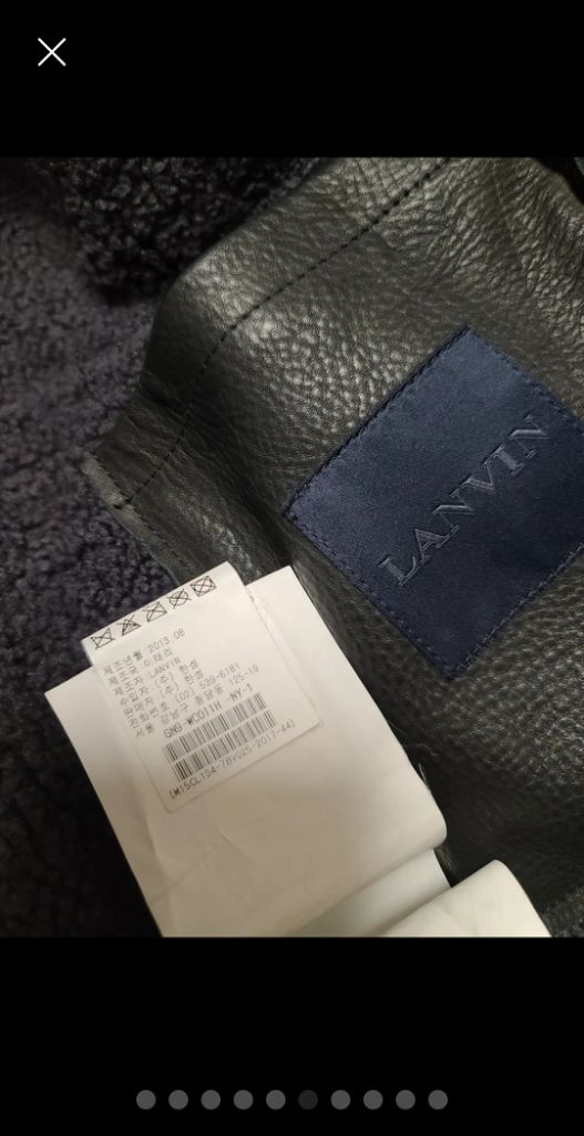 랑방 LANVIN 13fw 메인컬렉션 무스탕 코트--5