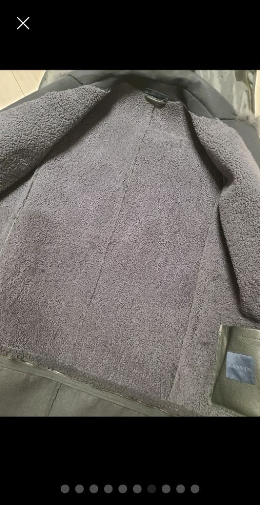 랑방 LANVIN 13fw 메인컬렉션 무스탕 코트--6