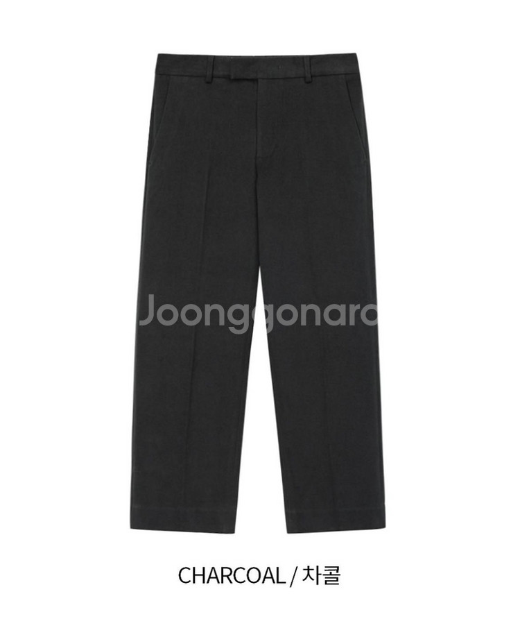 남자 면기모밴딩슬랙스 L 새상품 (차콜만남음)--2