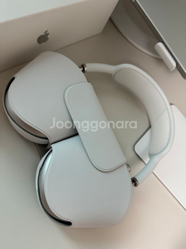 애플 에어팟맥스 실버 새상품급--3