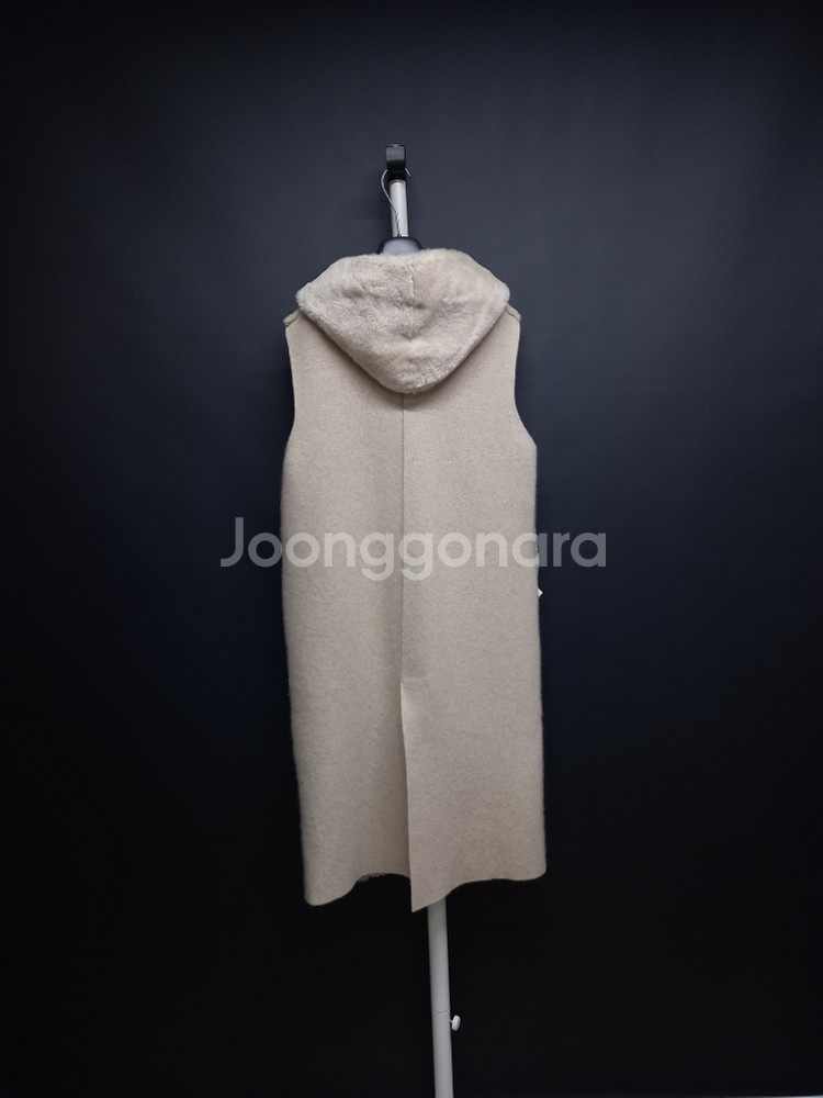 SO WOOL 리버시블 리얼 램스킨 양모 맥시 베스트--1