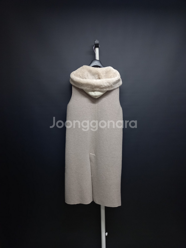 SO WOOL 리버시블 리얼 램스킨 양모 맥시 베스트--3