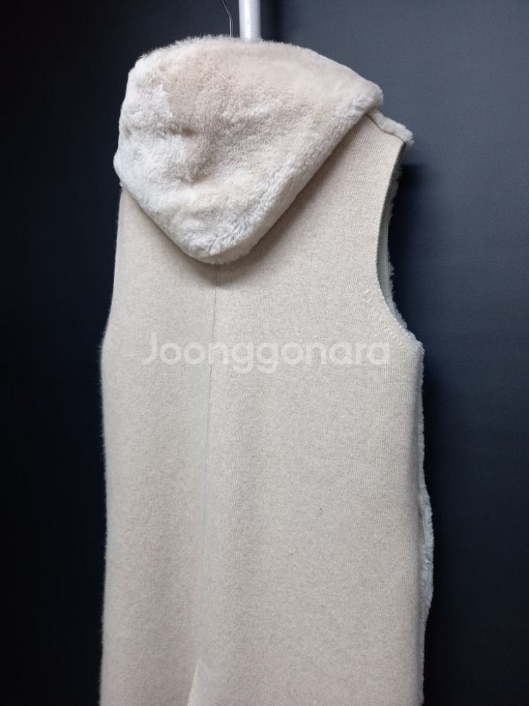 SO WOOL 리버시블 리얼 램스킨 양모 맥시 베스트--7