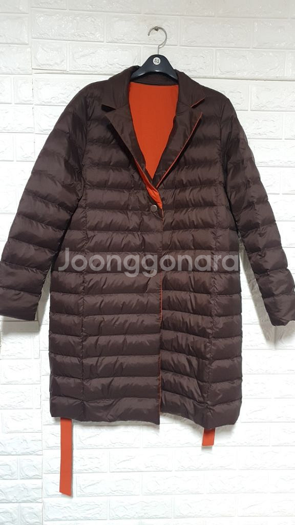 양면 오리털 롱패딩 코트 아우터--4