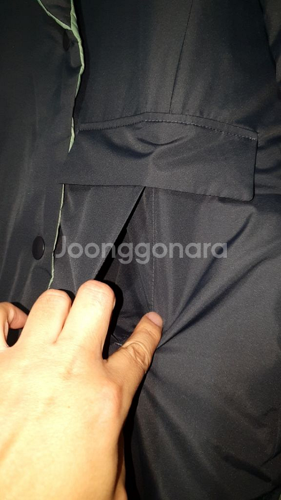 양면 오리털 롱패딩 코트 아우터--9