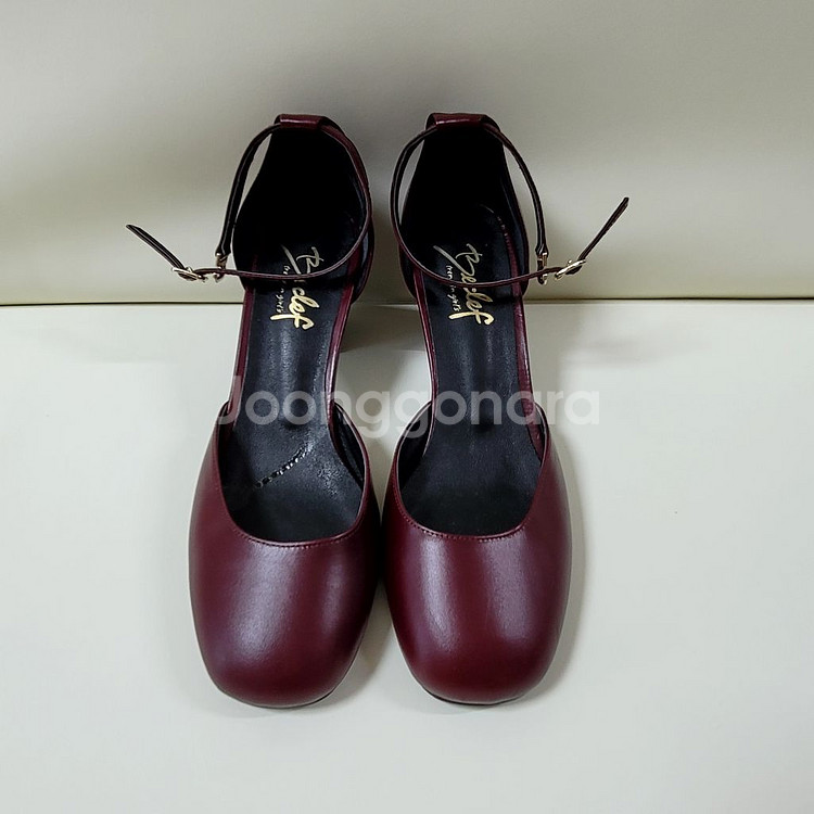 [새상품] 조낙 소가죽 구두 240 6cm 펌프스 힐--6