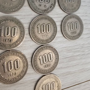 1974년 백원 동전