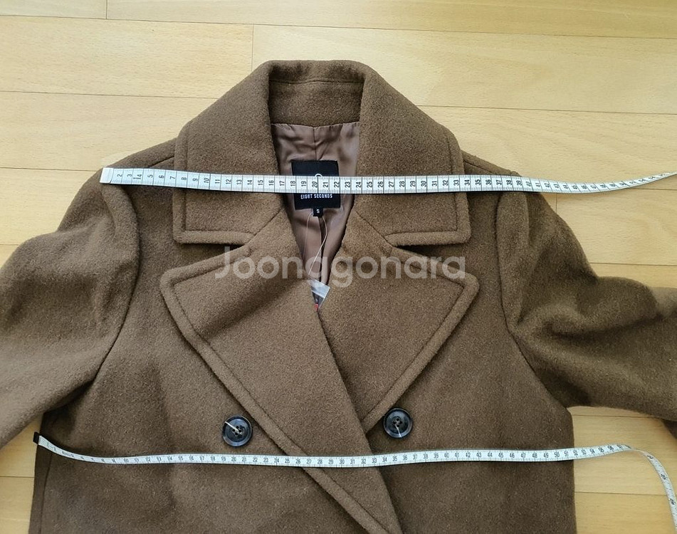 에잇세컨즈 여성 더블 울 롱코트--2