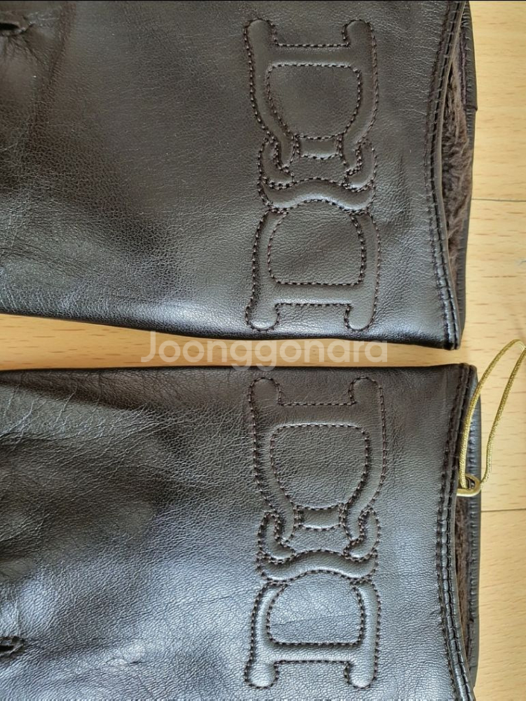 델레쿠니 양가죽 여성장갑+워머--2