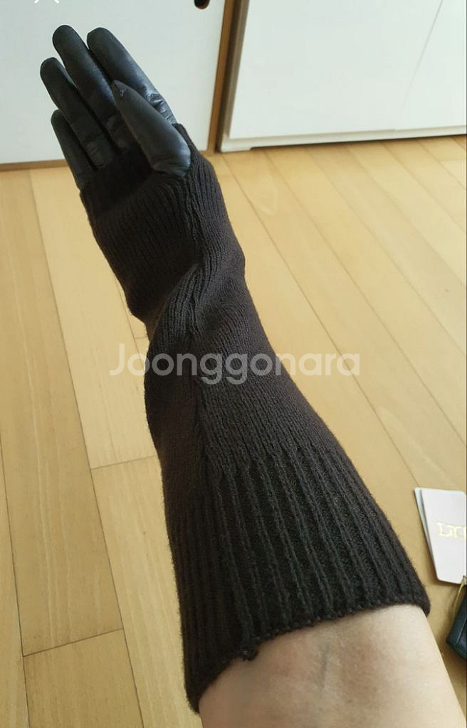델레쿠니 양가죽 여성장갑+워머--5