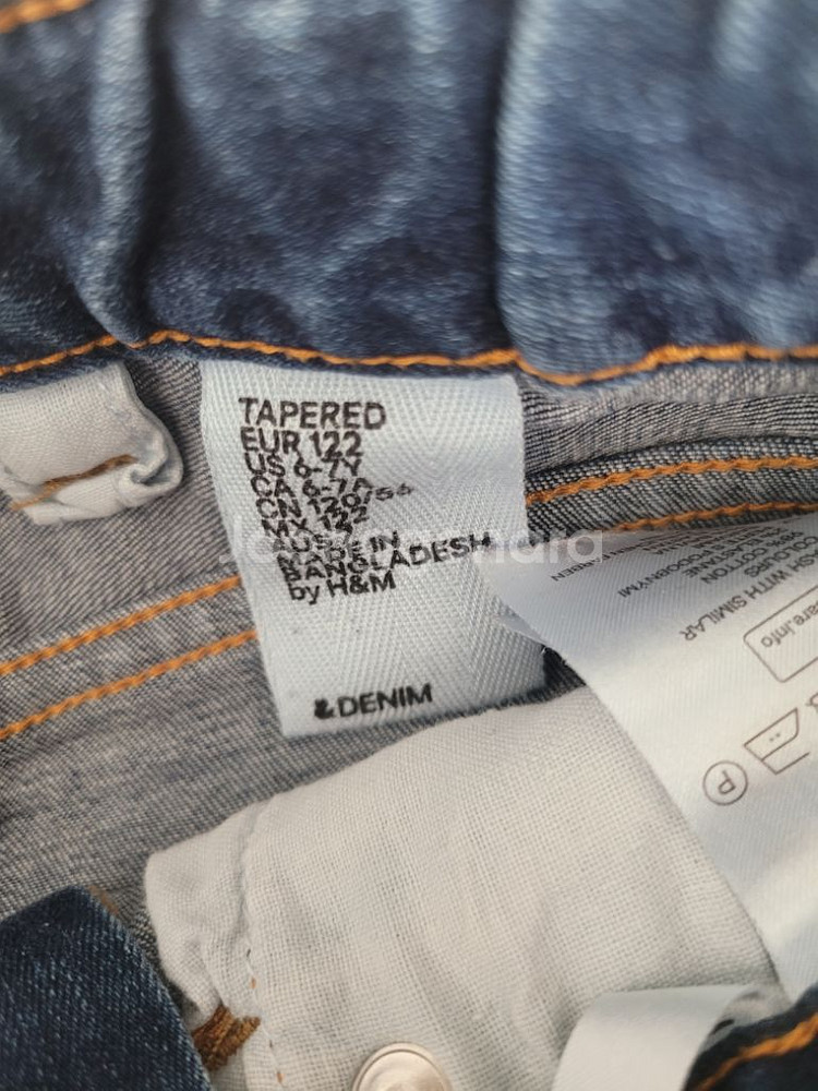 슬림핏 데님 청바지 122사이즈 6~7세용--1