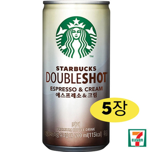 세븐일레븐 스타벅스더블샷 200ml (5장)