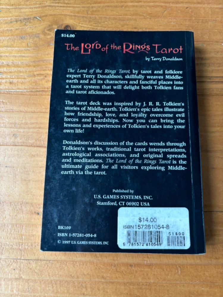 반지의 제왕 타로카드 원서 팝니다--1
