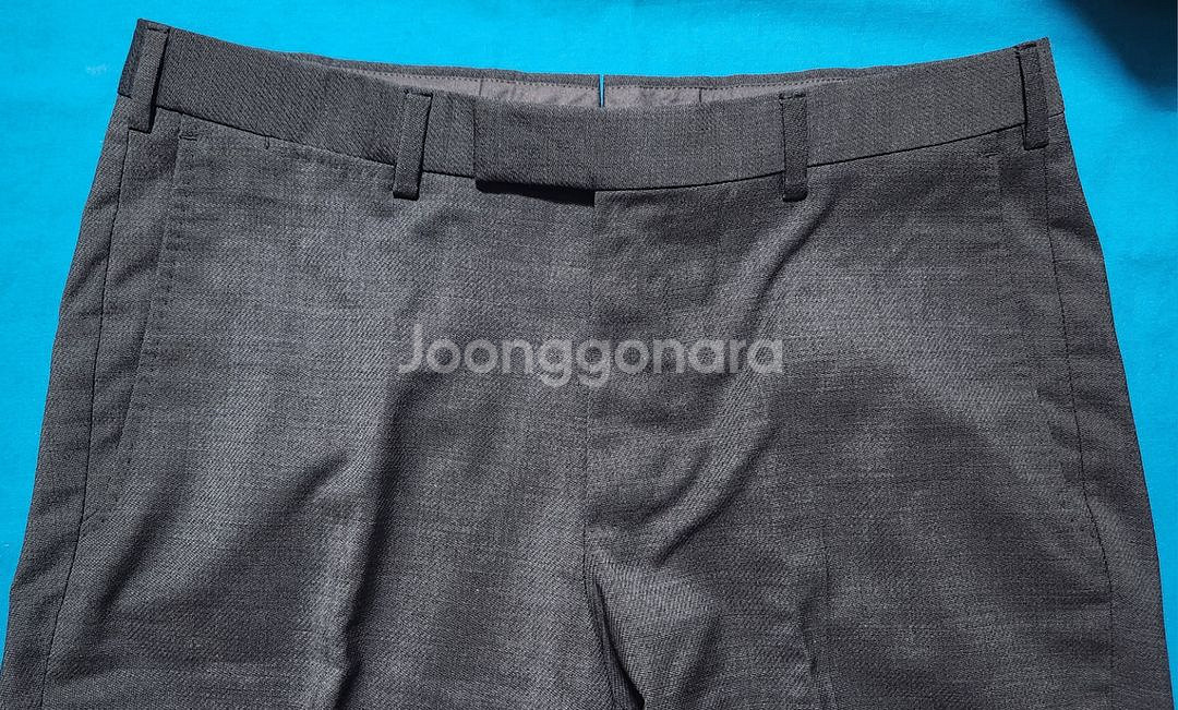 에르메네질도 제냐 다크레이 마이크로 쉐브론 슬림 트루저--5