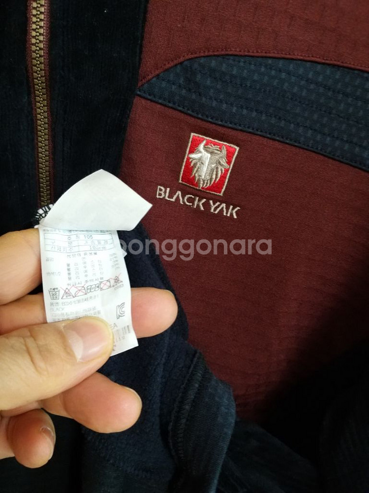 남성 블랙야크 후리스기모 겨울 등산티셔츠 (스판100)--3