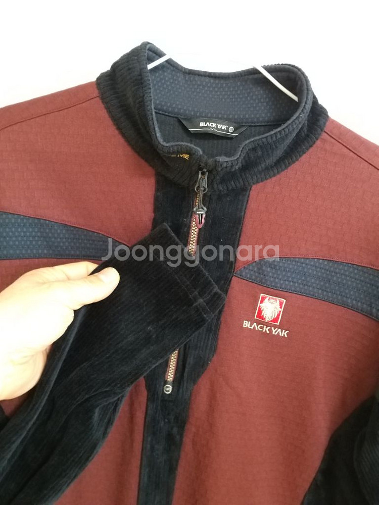 남성 블랙야크 후리스기모 겨울 등산티셔츠 (스판100)--2